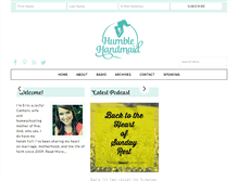 Tablet Screenshot of humblehandmaid.com
